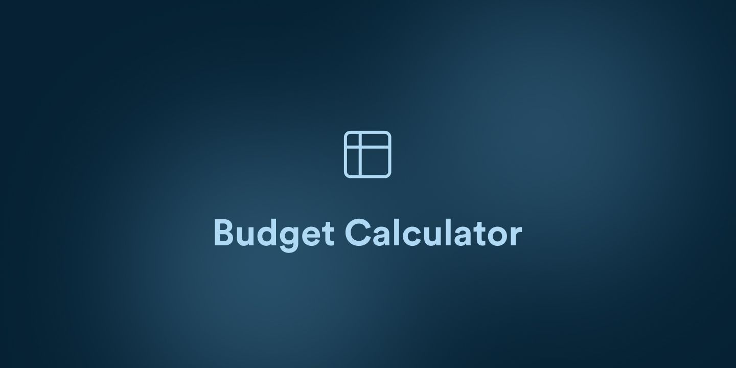 Budget Calculator - desktop