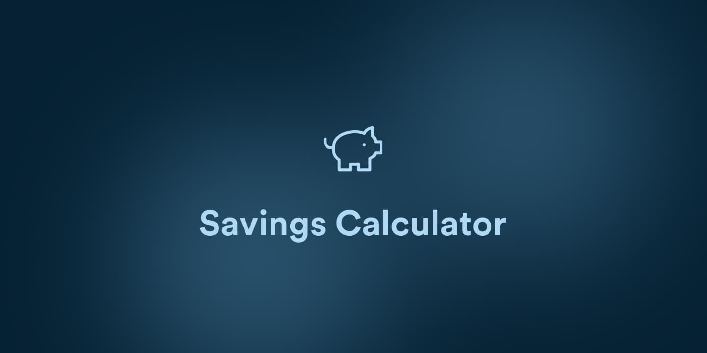 Savings Calculator - desktop