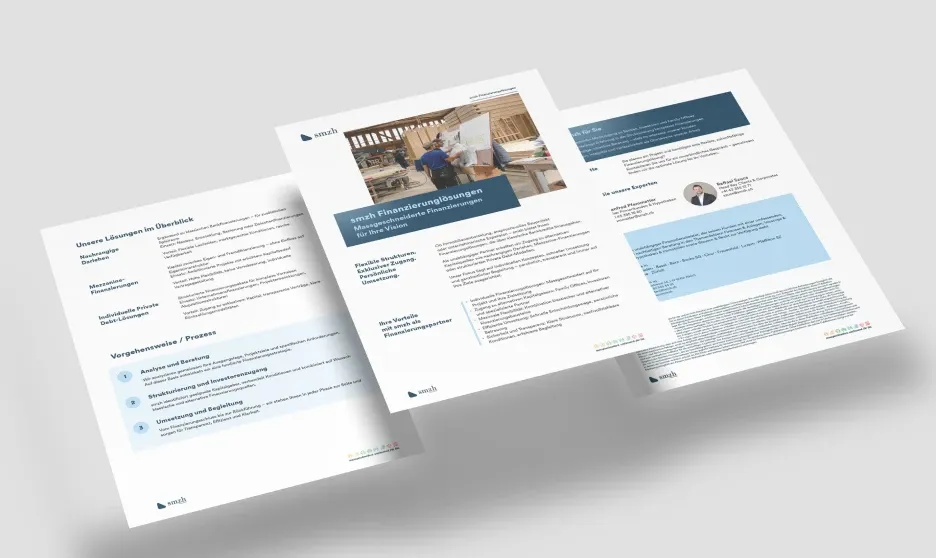 Finanzierungslösungen Factsheet PDF - mobile