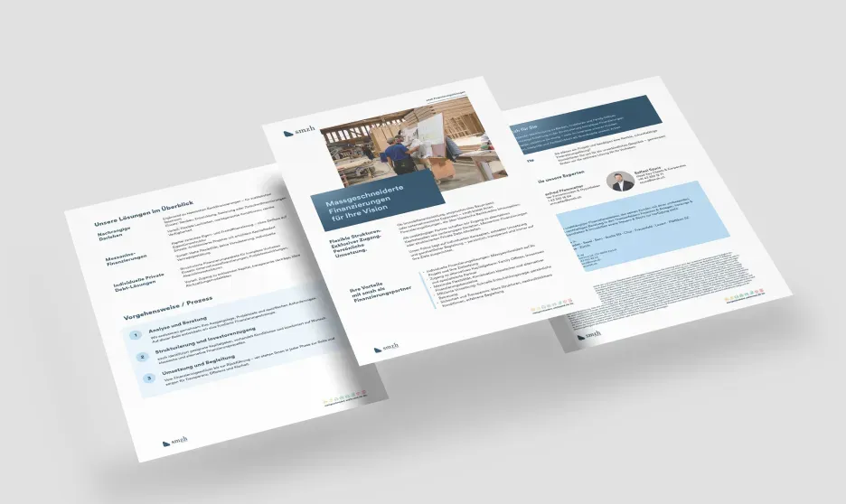 Finanzierungslösungen Factsheet PDF - mobile
